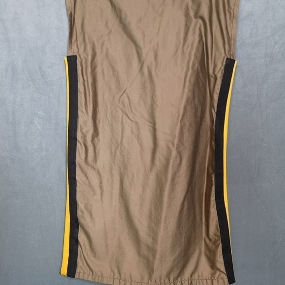 90s vintage vir-go' cotton potato-sack upcycled striped sporty dress - Picture 6 of 6